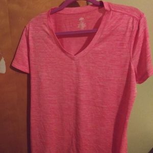 Pink athletic shirt